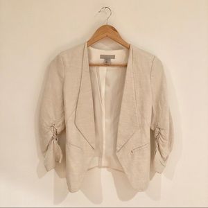 HM Cream Linen Blazer Sz2